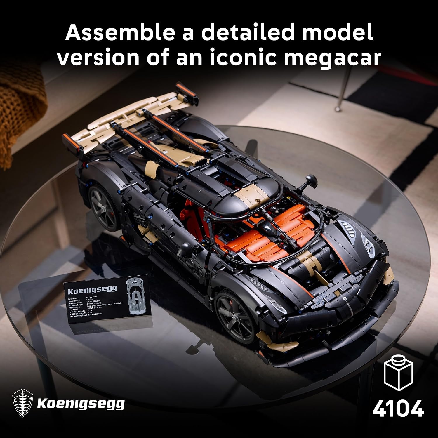 image:imageLEGO Technic Koenigsegg Sadairs Spear Megacar 42232