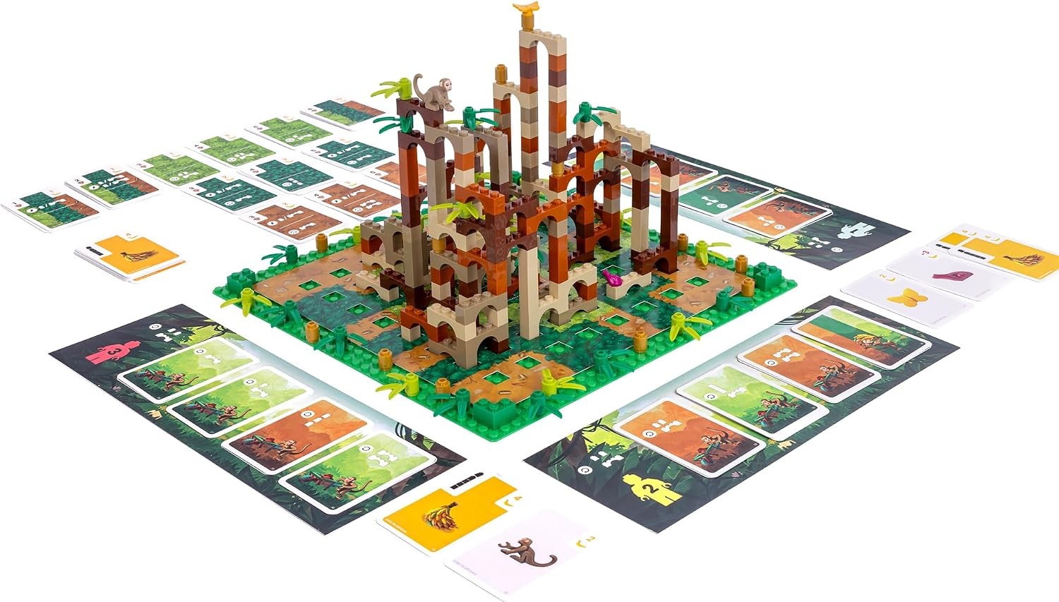 image:imageAsmodee Monkey Palace Brick Building Strategy Game 24 Players