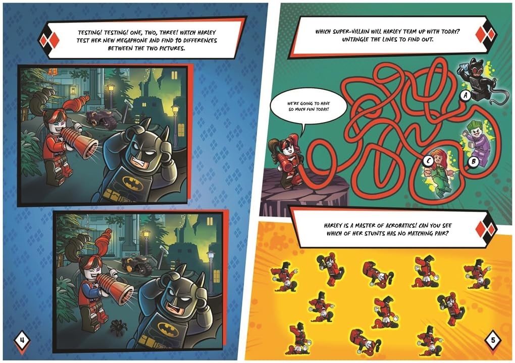image:imageBuster Books LEGO DC Super Heroes Maven of Mayhem with Harley Quinn LEGO minifigure and megaphone LEGO Minifigure Activity
