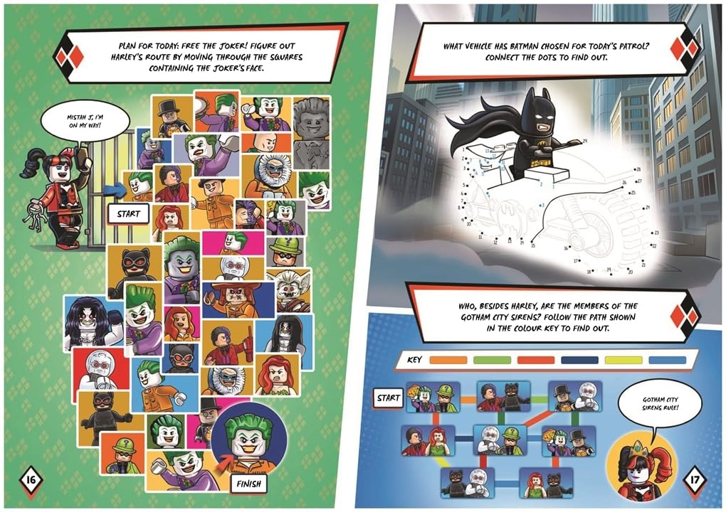 image:imageBuster Books LEGO DC Super Heroes Maven of Mayhem with Harley Quinn LEGO minifigure and megaphone LEGO Minifigure Activity