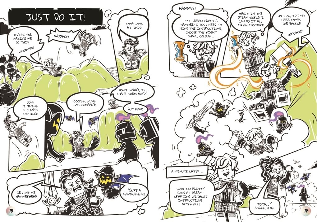 image:imageBuster Books LEGO DREAMZzz Cooper in Action with Cooper LEGO minifigure and grimspawn minibuild LEGO Minifigure Activity