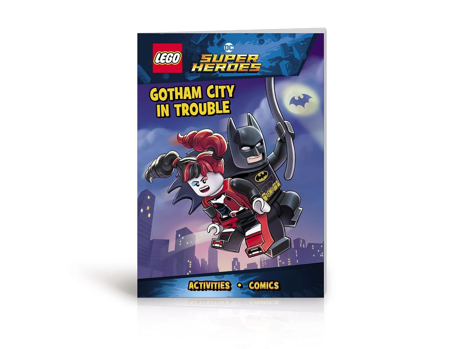 image:imageLEGO DC Super Heroes Batman VS Harley Quinn Activity Book with Fun Activities PopUp Play Scene and 2 LEGOR Minifigures to Inspire Imagination and Creativity