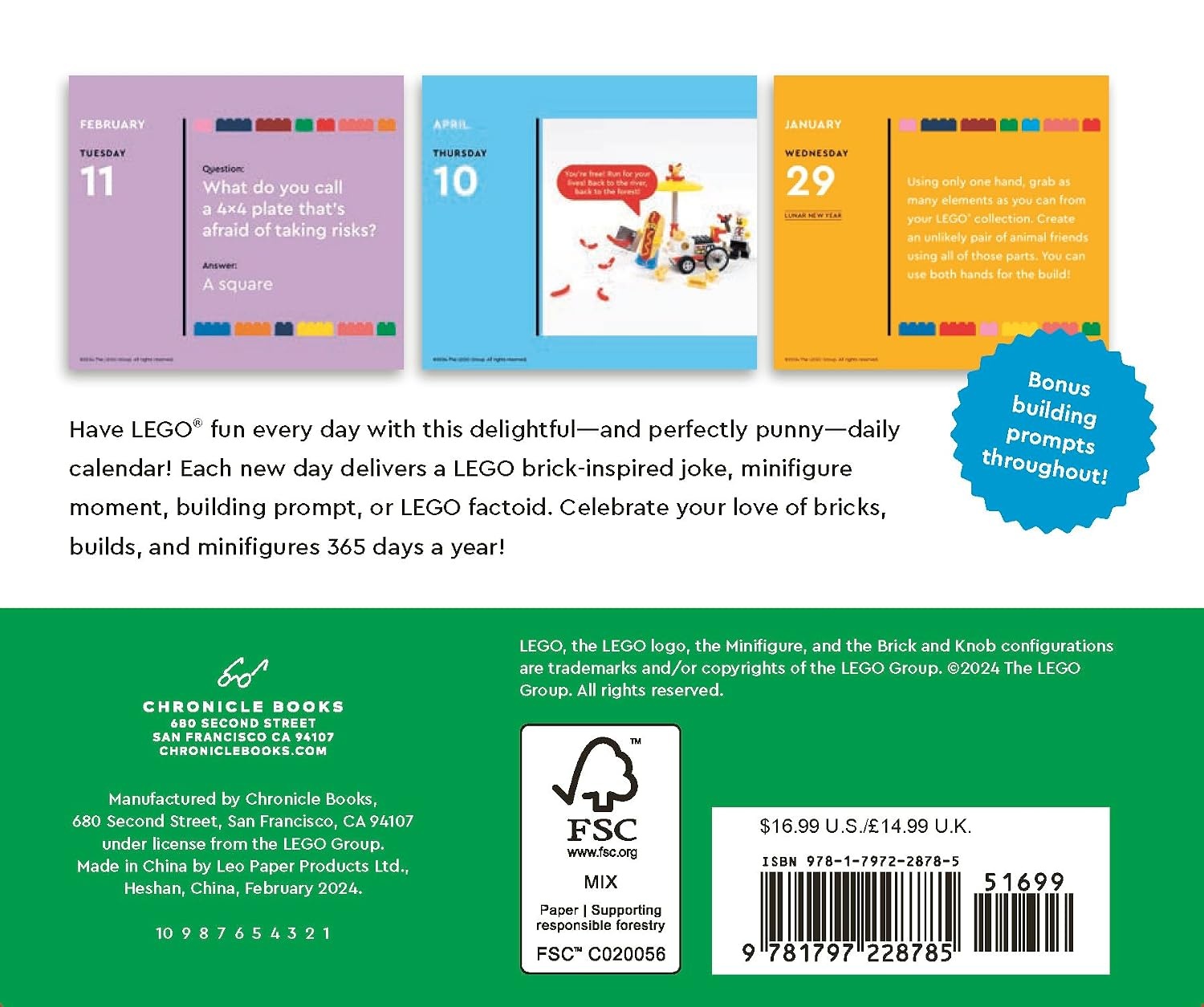 image:imageLEGO Fun Every Day 2025 Daily Calendar