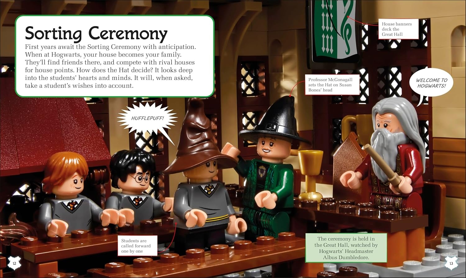 image:imageLEGO Harry Potter A Spellbinding Guide to Hogwarts Houses With Exclusive Percy Weasley Minifigure