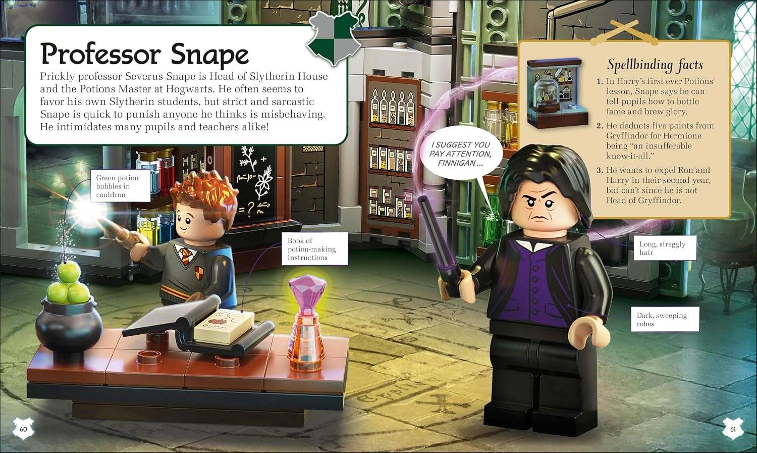 image:imageLEGO Harry Potter A Spellbinding Guide to Hogwarts Houses With Exclusive Percy Weasley Minifigure