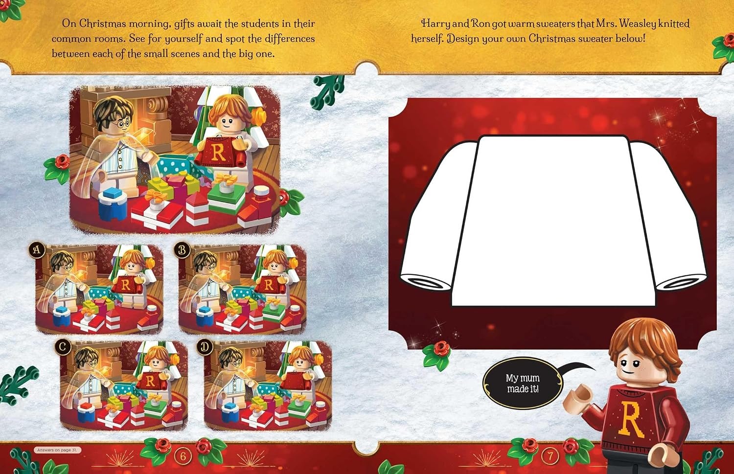image:imageLEGO Harry Potter Magical Christmas Activity Book with Minifigure