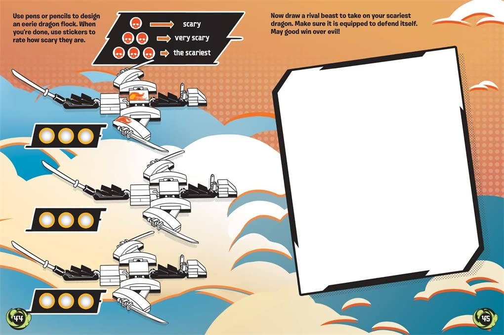 image:imageLEGO NINJAGO Build and Stick Dragons LEGO Build and Stick Activity Box