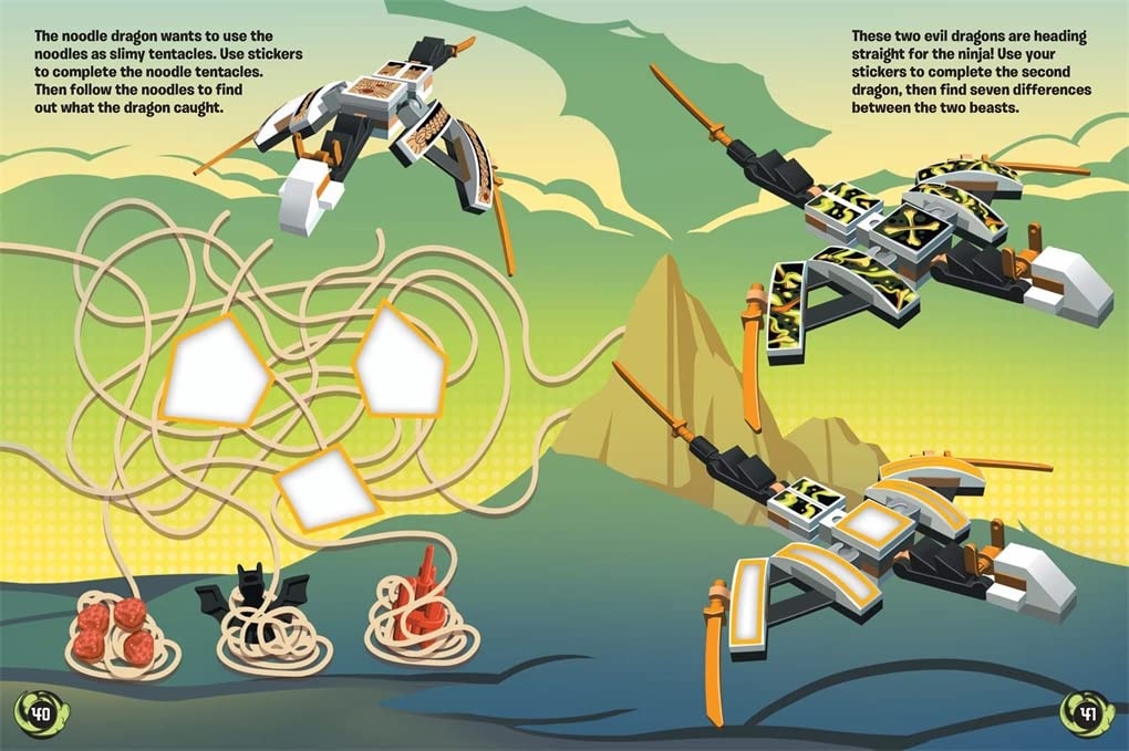 image:imageLEGO NINJAGO Build and Stick Dragons LEGO Build and Stick Activity Box