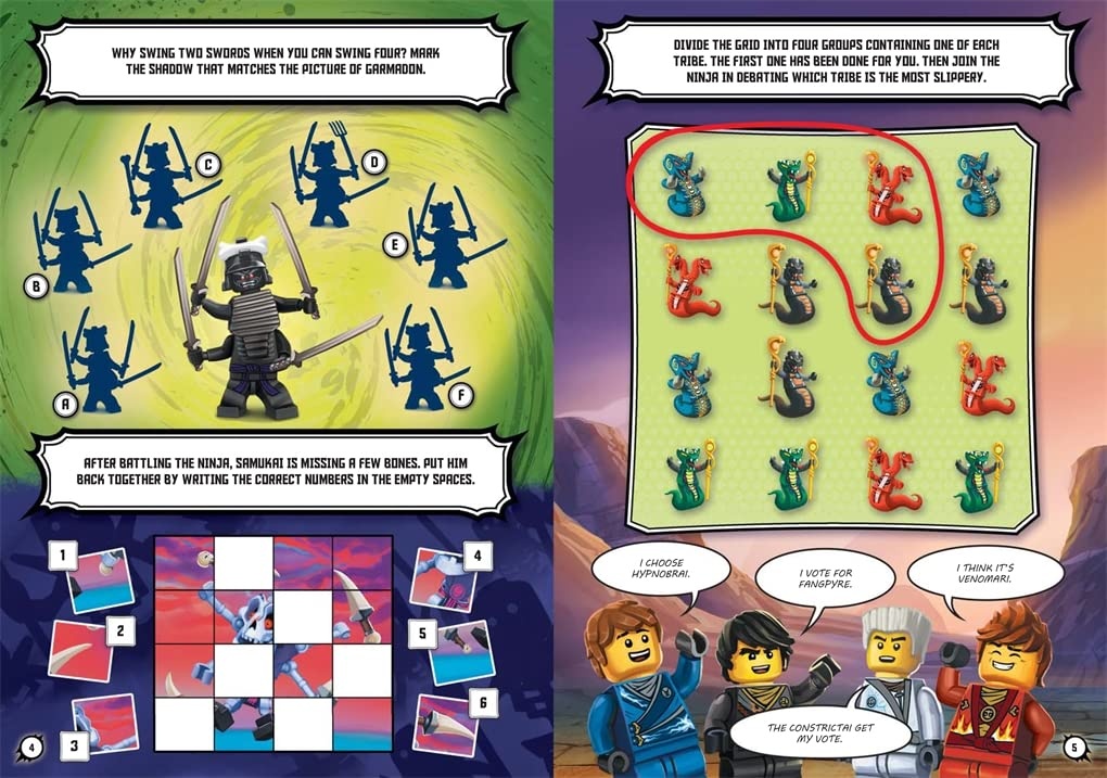 image:imageLego R Ninjago R Sssnake Time Activity Book with Snake Warrior Minifigure
