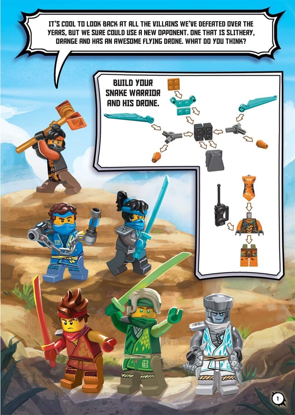 image:imageLego R Ninjago R Sssnake Time Activity Book with Snake Warrior Minifigure