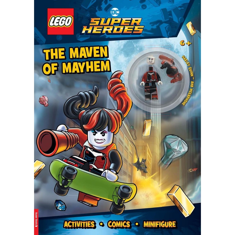 image:imageBuster Books LEGO DC Super Heroes Maven of Mayhem with Harley Quinn LEGO minifigure and megaphone LEGO Minifigure Activity