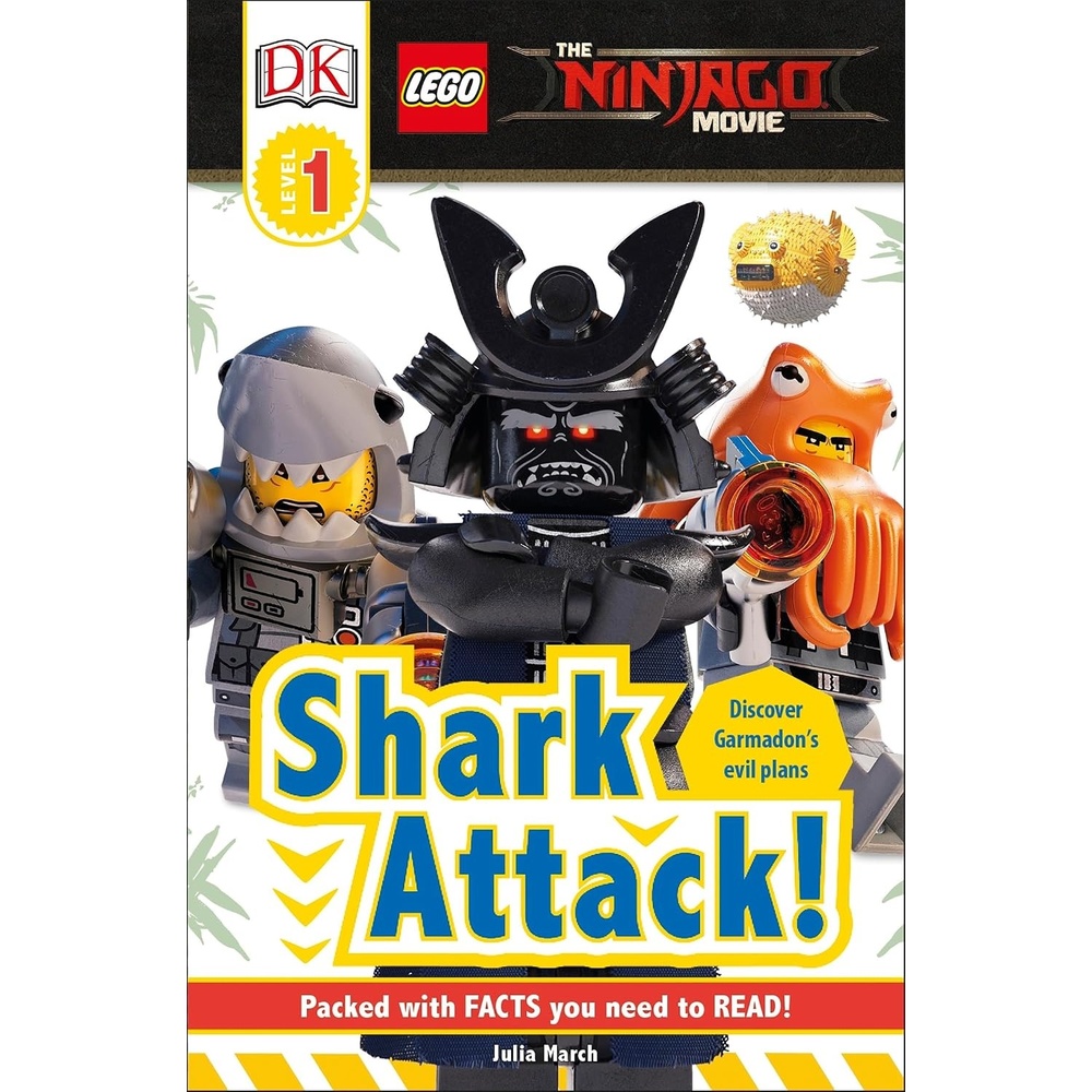 image:imageDK Readers L1 The LEGO NINJAGO MOVIET Shark Attack DK Readers Level 1
