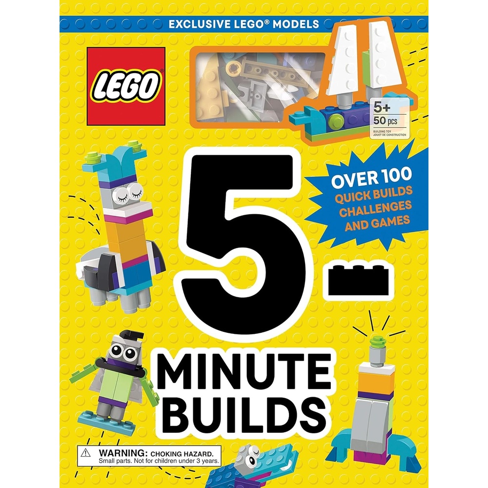 image:imageLEGO Books 5Minute Builds 100 Quick Model Build Ideas Basic Brick Kit and Awesome Activities to Inspire Imagination and Creativity