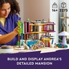 LEGO Friends Andrea’s Modern Mansion Doll House – Gift for Christmas – 4 Story Toy House Building Toy Set for Kids, Girls and Boys, Ages 14+ – Includes 11 Characters – 42639