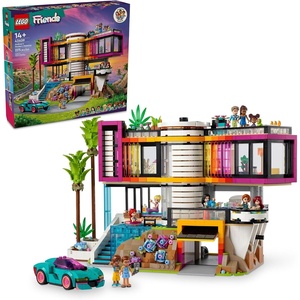 LEGO Friends Andrea’s Modern Mansion Doll House – Gift for Christmas – 4 Story Toy House Building Toy Set for Kids, Girls and Boys, Ages 14+ – Includes 11 Characters – 42639