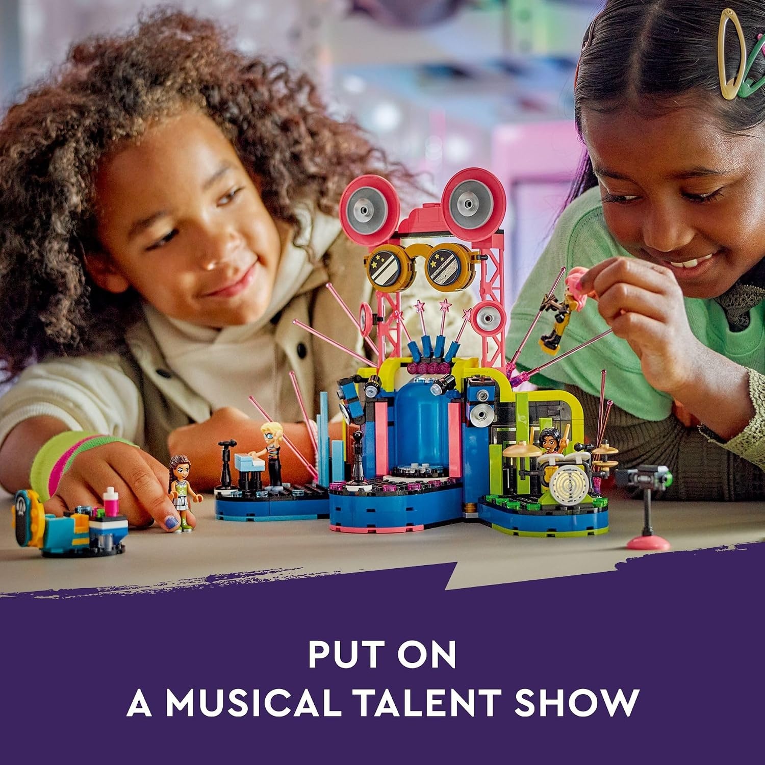image:imageLEGO Friends Heartlake City Music Talent Show Building Kit SocialEmotional Musical Toy for Kids to Play Together with 4 MiniDoll Characters Music Gift for 7 Year Old Kids Girls and Boys 42616