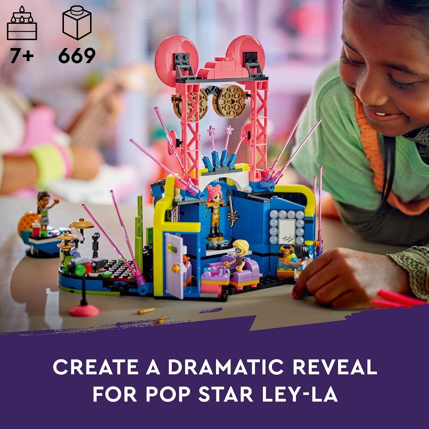 image:imageLEGO Friends Heartlake City Music Talent Show Building Kit SocialEmotional Musical Toy for Kids to Play Together with 4 MiniDoll Characters Music Gift for 7 Year Old Kids Girls and Boys 42616