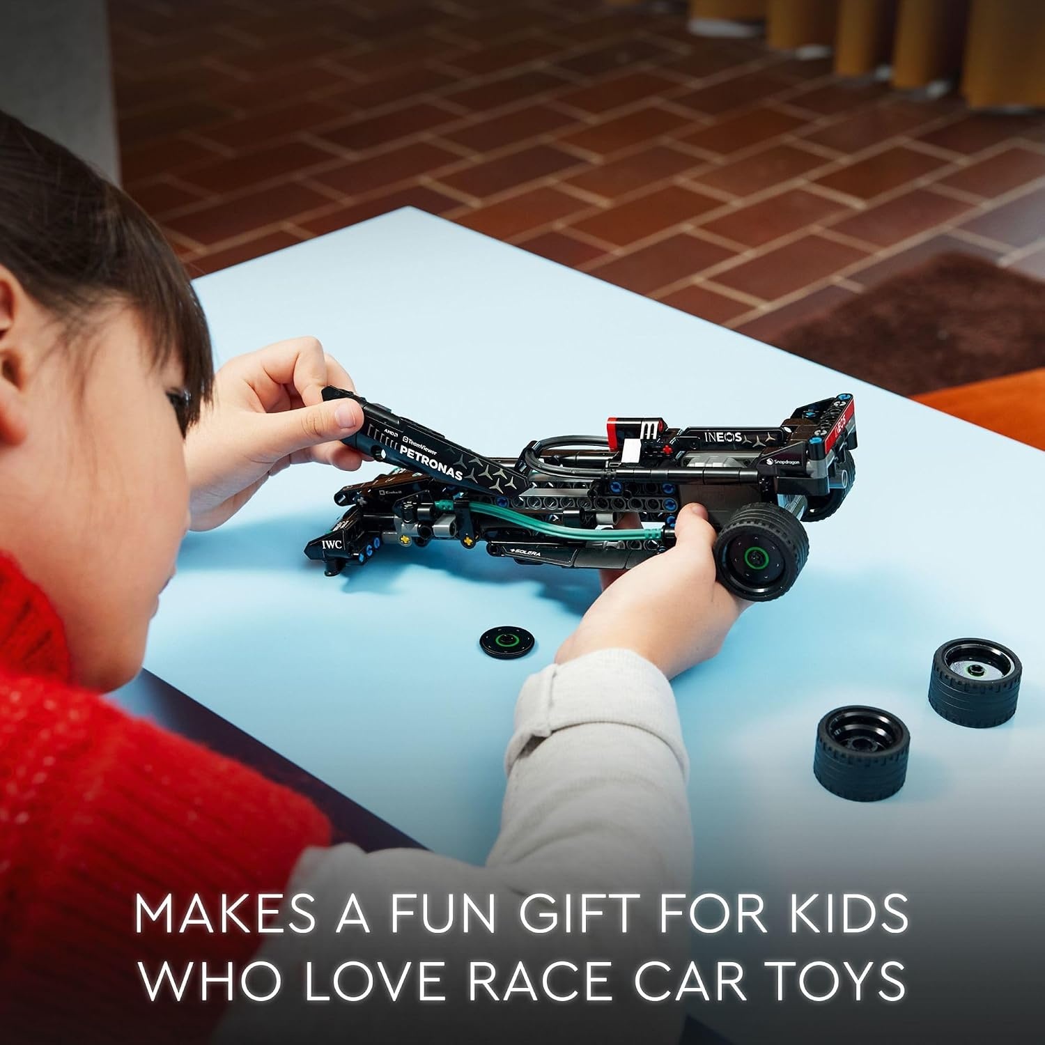 image:imageLEGO Technic MercedesAMG F1 W14 E Performance PullBack Car Toy Vehicle Building Set for Boys and Girls Mercedes Race Car Toy Model Gift for Kids Ages 7 and Up 42165
