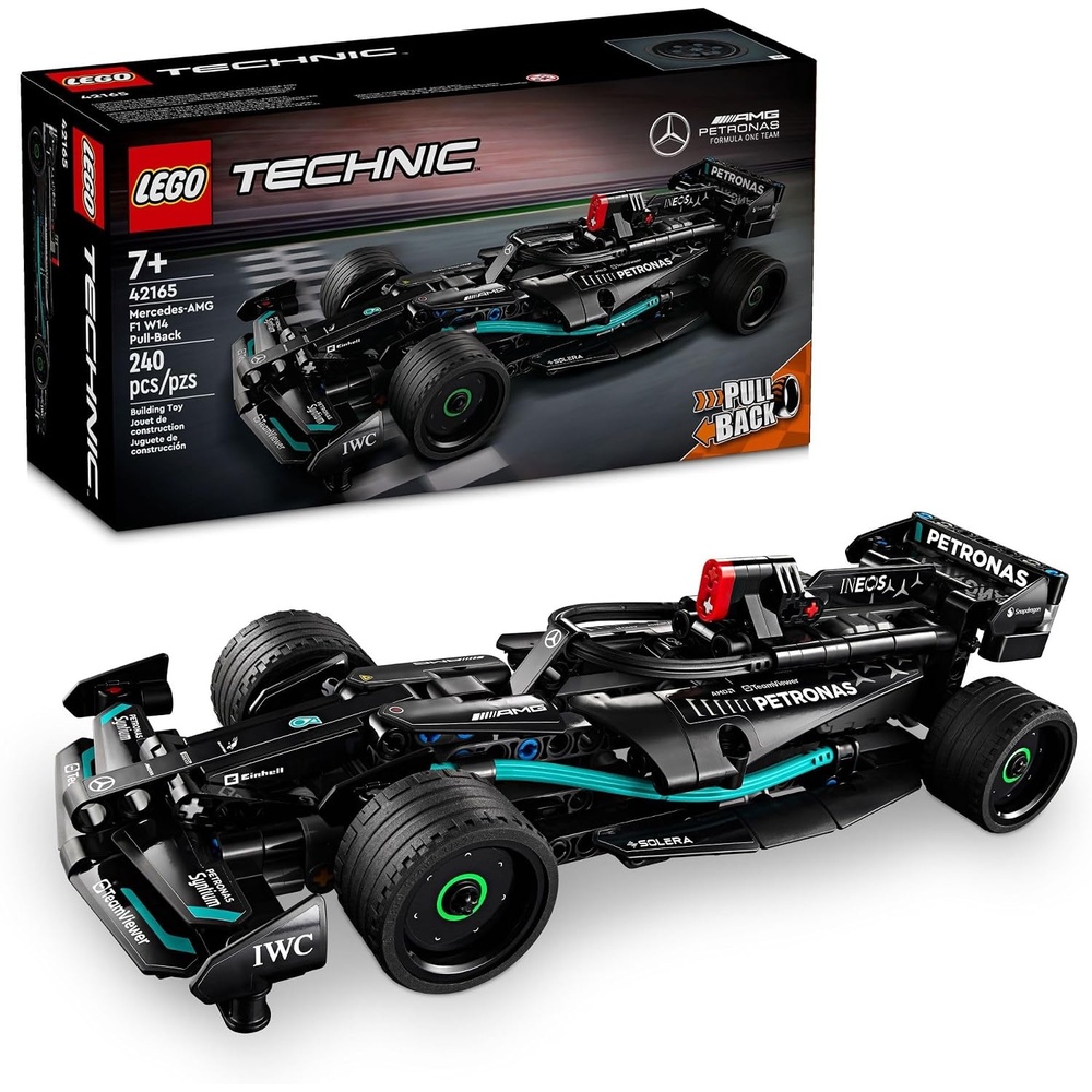image:imageLEGO Technic MercedesAMG F1 W14 E Performance PullBack Car Toy Vehicle Building Set for Boys and Girls Mercedes Race Car Toy Model Gift for Kids Ages 7 and Up 42165