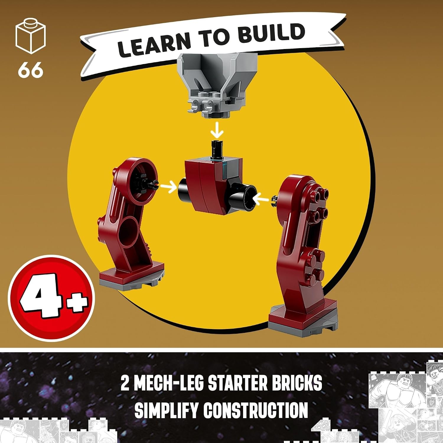 image:imageLEGO Marvel Iron Man Hulkbuster vs Thanos 76263 Building Toy Set with Thanos and Iron Man Figures Hulkbuster Toy with Posable Mech for Super Hero Battle Action Fun Marvel Toy for Kids Ages 4 and Up