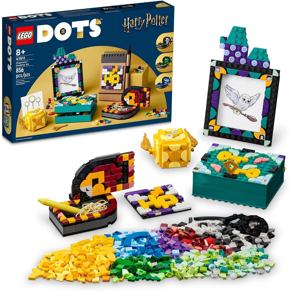 image:imageLEGO DOTS Hogwarts Desktop Kit 41811 DIY Harry Potter Back to School Accessories and Supplies Desk Dcor Items and Patch Sticker Crafts Toys