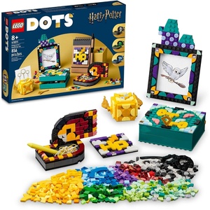 LEGO DOTS Hogwarts Desktop Kit 41811, DIY Harry Potter Back to School Accessories and Supplies, Desk Décor Items and Patch Sticker, Crafts Toys