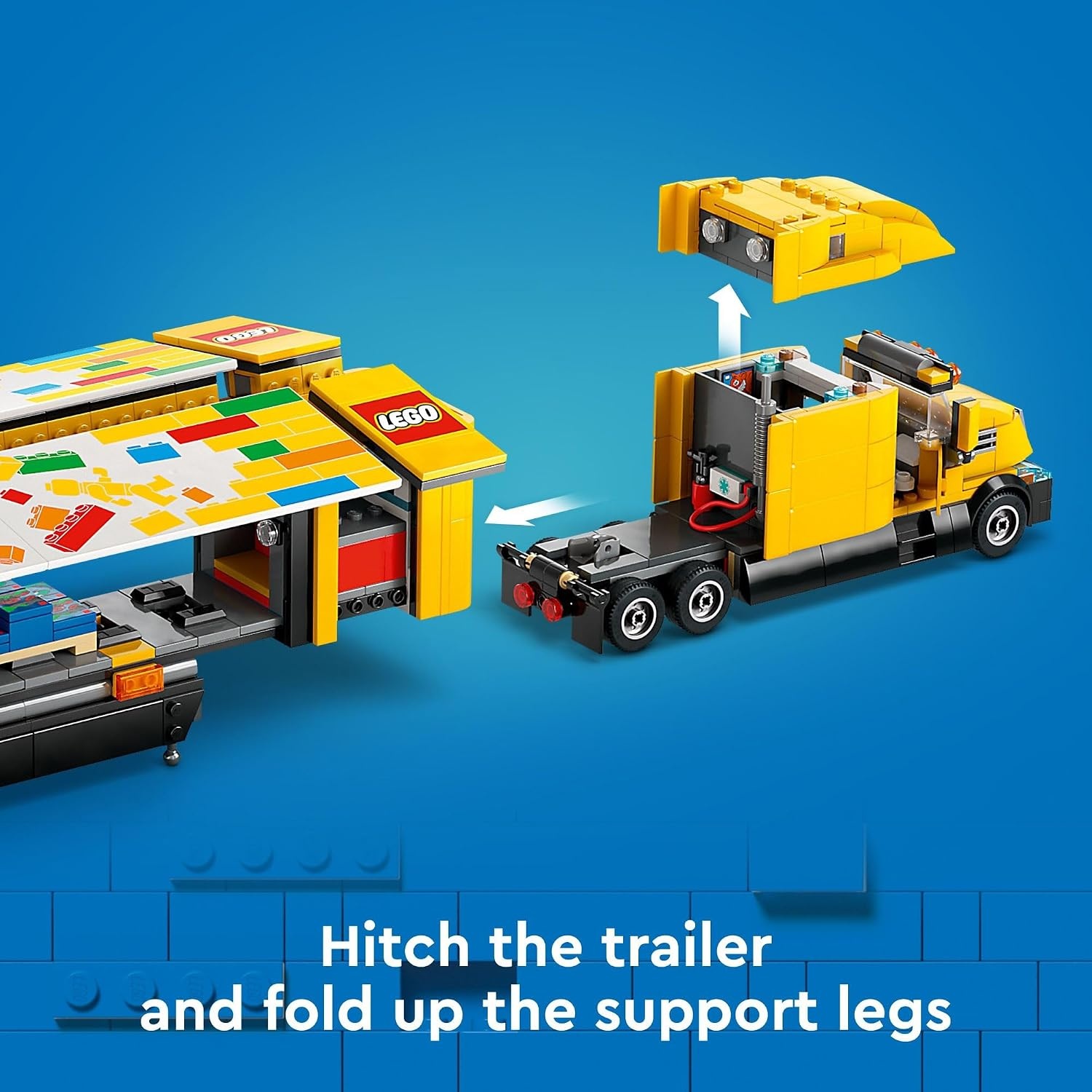 image:imageLEGO City Yellow Delivery Truck Toy Semi Truck Building Toy for Boys amp Girls Ages 8 Years Gift for Birthdays Pretend Play W 3 Minifigures 60440