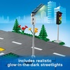 LEGO City Road Plates 60304 – Building Toy Set, Featuring Traffic Lights, Trees, Glow in The Dark Bricks, Combine City Series Sets, Great Gift for Kids, Boys, and Girls Ages 5+